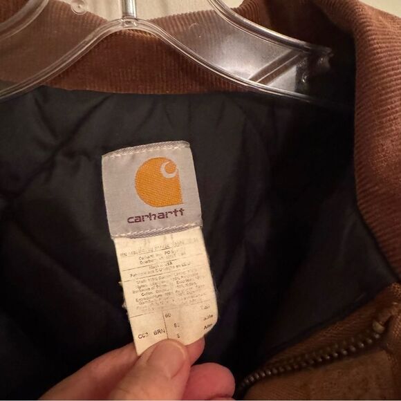 Men’s 2Xl Carhartt Duck canvas Jacket with quilt lining.‎ Zipper front - Picture 5 of 14